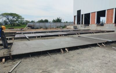 Construcción obra civil pavimentos de vías internas